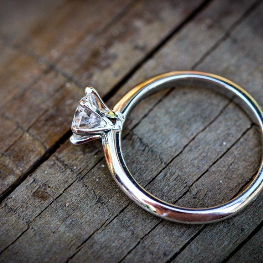PLATINUM & 0.70CT DIAMOND SOLITAIRE RING
