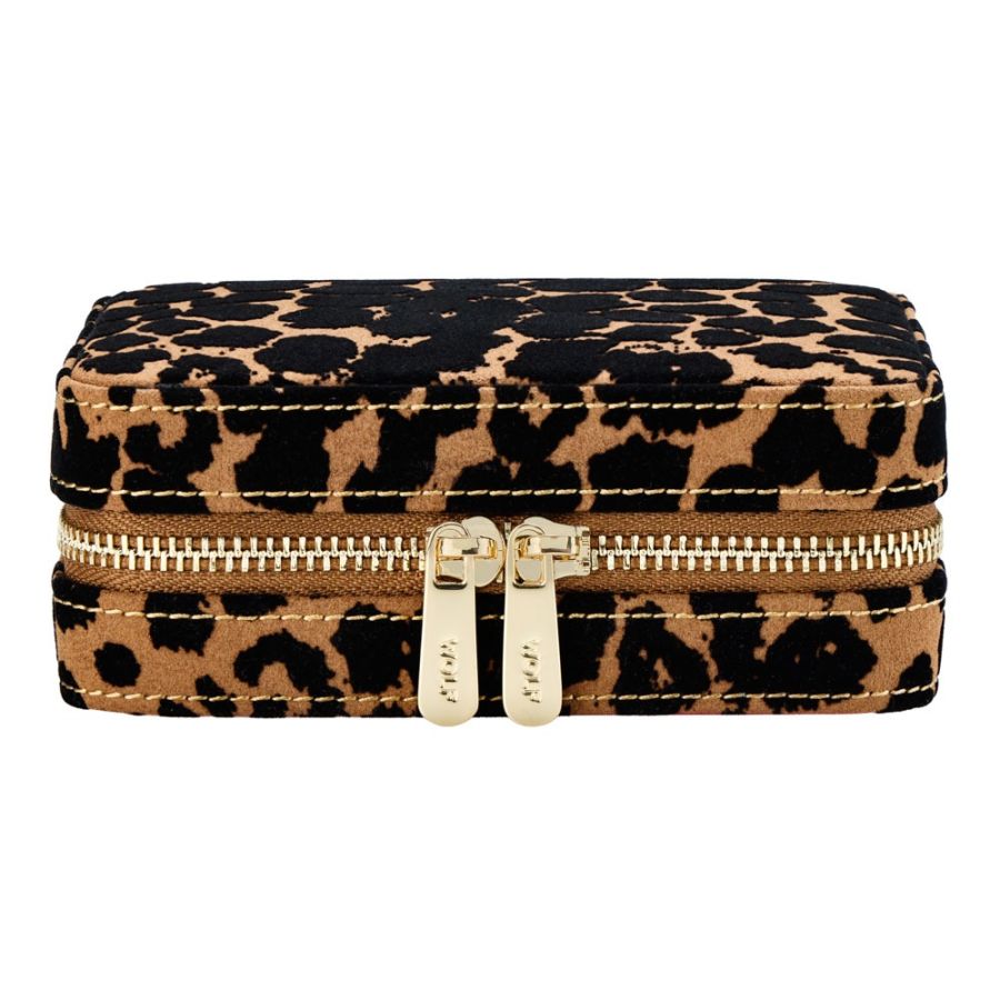 Savanna Leopard Print Jewllery Zip Case