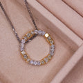 18CT 2-TONE GOLD PENDANT WITH YELLOW & WHITE DIAMONDS