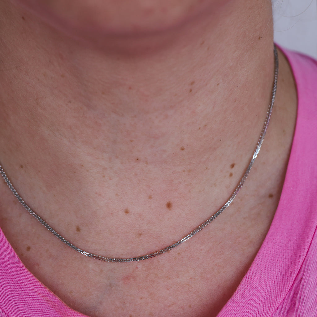 18ct White Gold Foxtail Chain