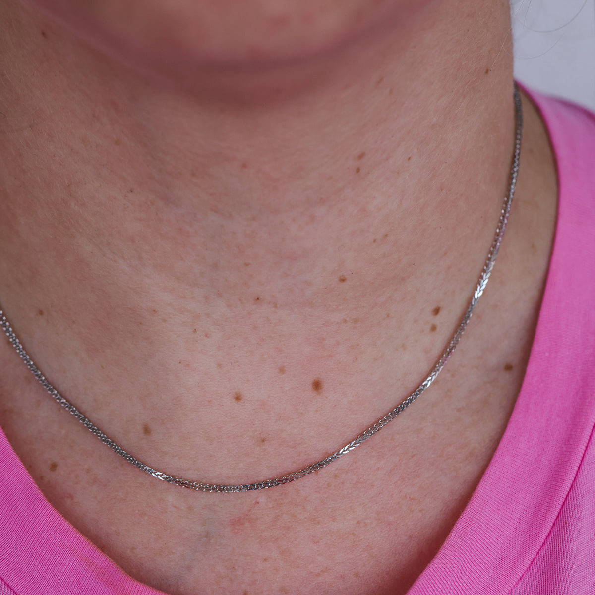 18ct White Gold Foxtail Chain