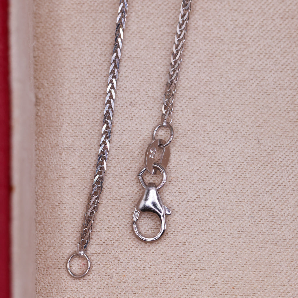 18ct White Gold Foxtail Chain
