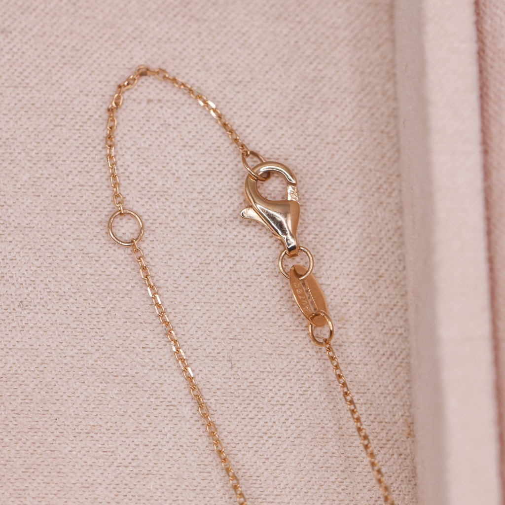 18ct Yellow Gold "S" Pendant Necklace