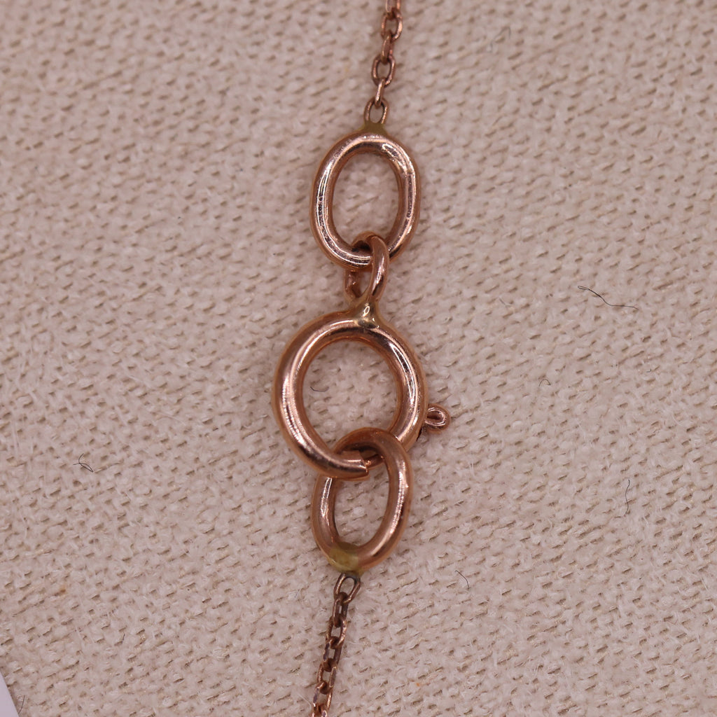 14ct Rose Gold Multi-Coloured Sapphire Necklace