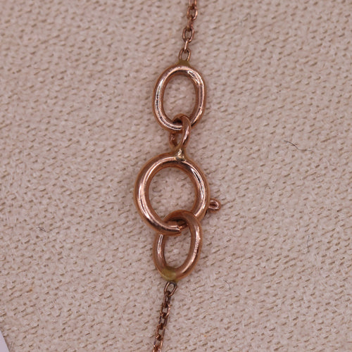14ct Rose Gold Multi-Coloured Sapphire Necklace