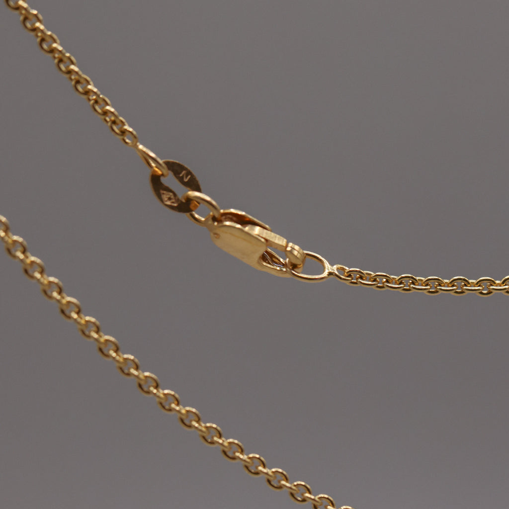 18CT YELLOW GOLD ANCHOR CHAIN