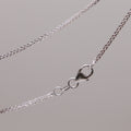 18CT WHITE GOLD FOXTAIL CHAIN