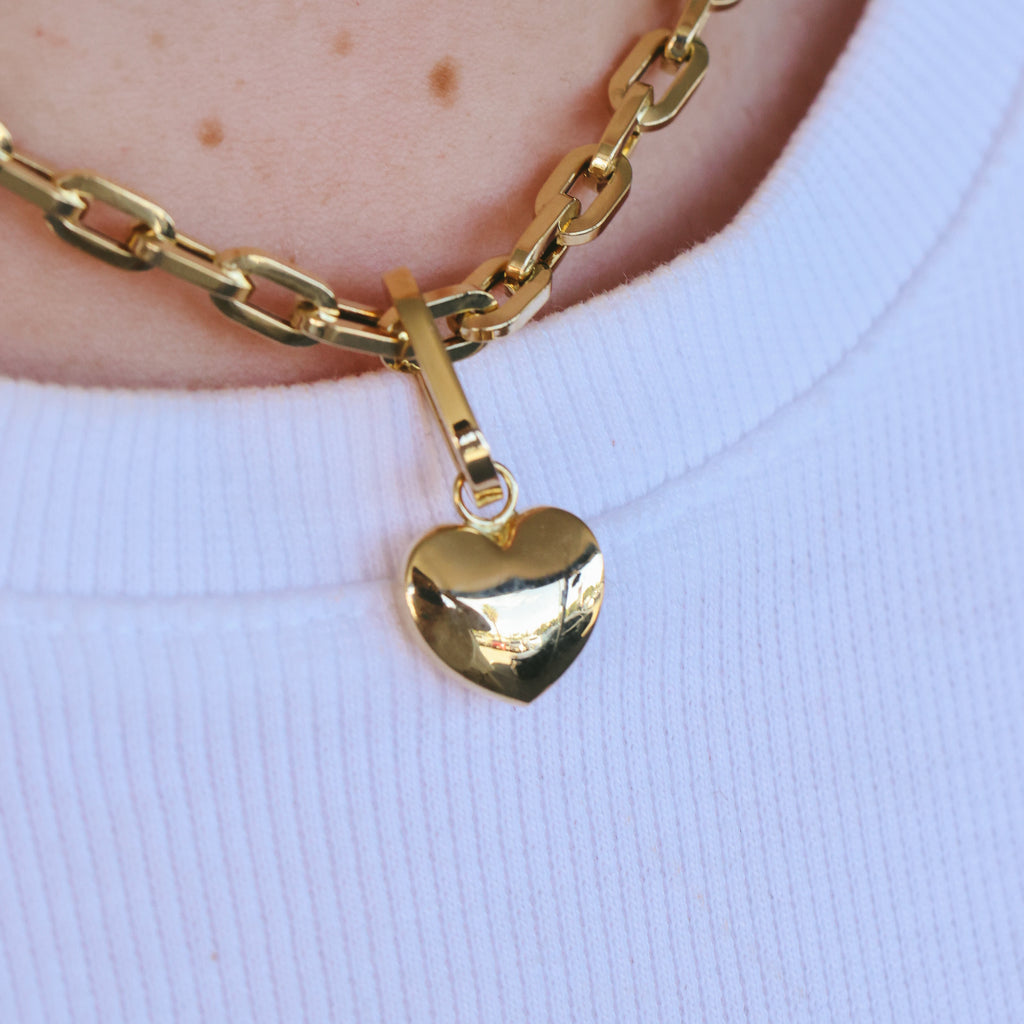 ITALIAN MADE 18CT YELLOW GOLD HOLLOW LARGE LINK TRACE CHAIN