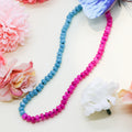 PINK & BLUE DYED QUATZ NECK