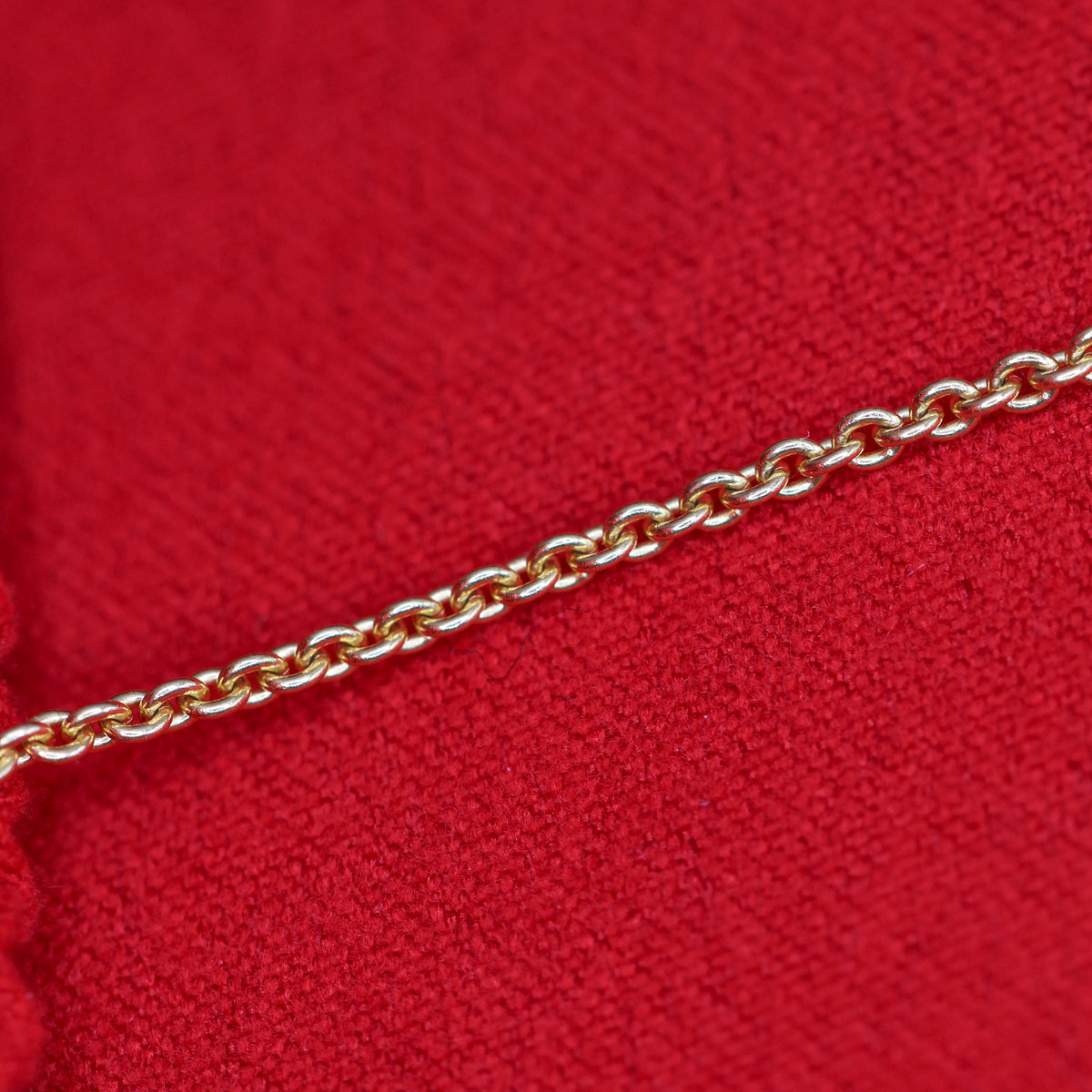 18CT YELLOW GOLD SLIDING ADJUSTABLE TRACE CHAIN