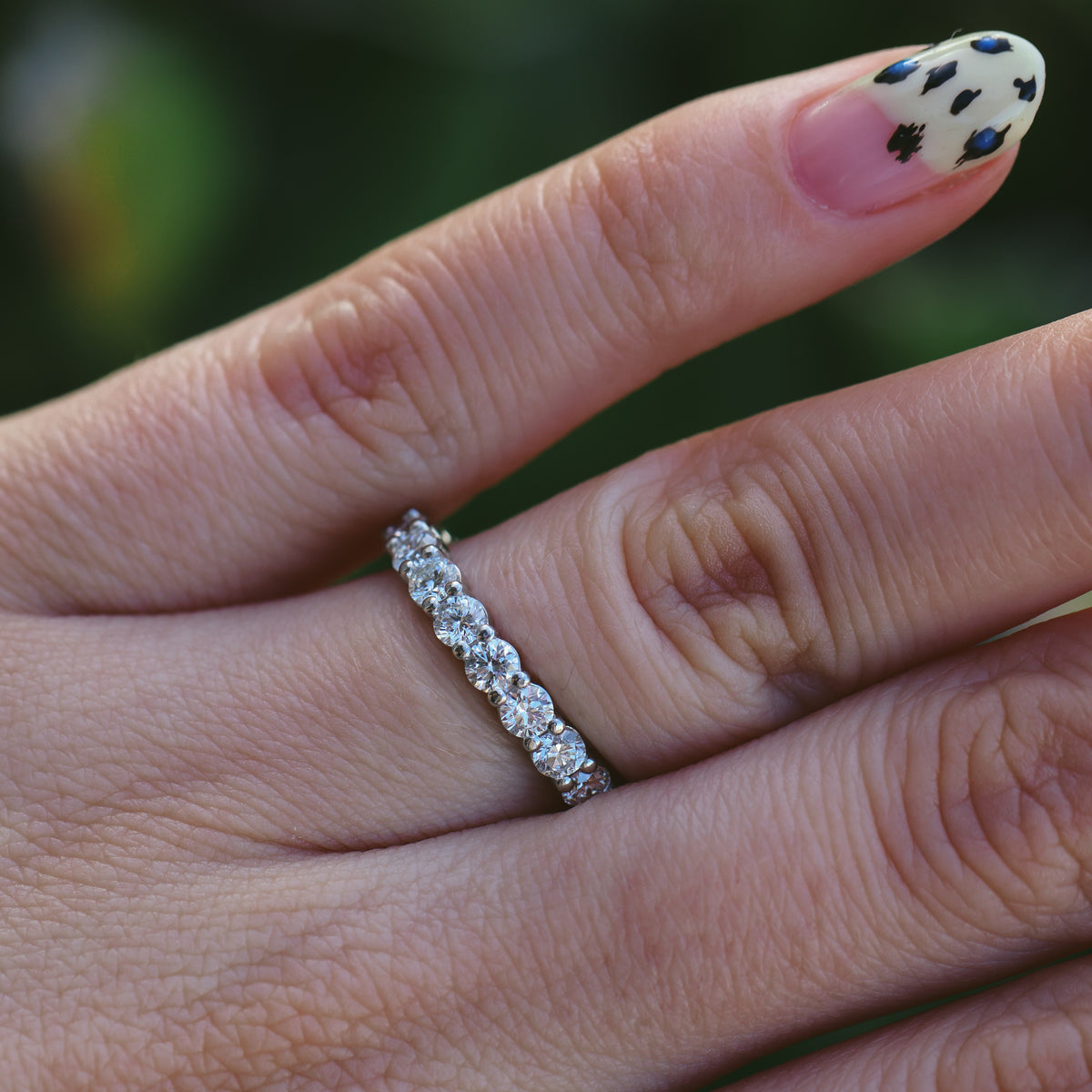 PLATINUM DIAMOND FULL ETERNITY RING