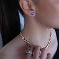 TRILLIANT TANZANITE STUDS