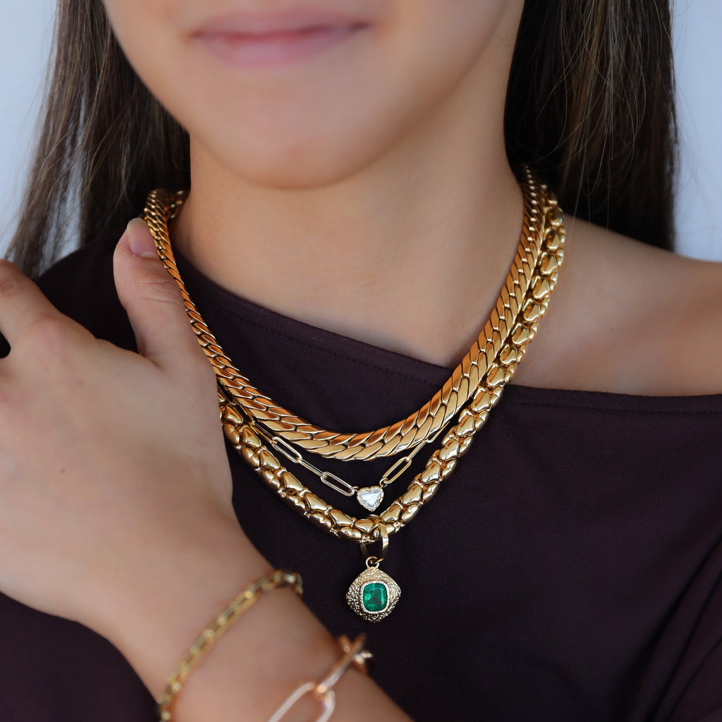 18CT YELLOW GOLD ITALIAN MADE NECKLACE