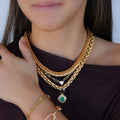 18CT YELLOW GOLD ITALIAN MADE NECKLACE