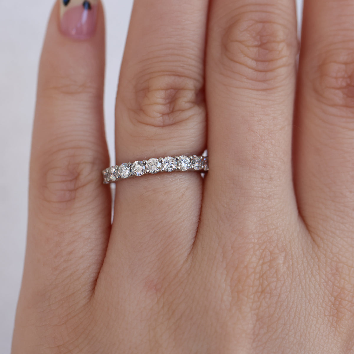 HALF ETERNITY DIAMOND WEDDING BAND