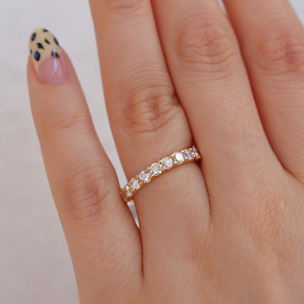 HALF ETERNITY DIAMOND WEDDING BAND