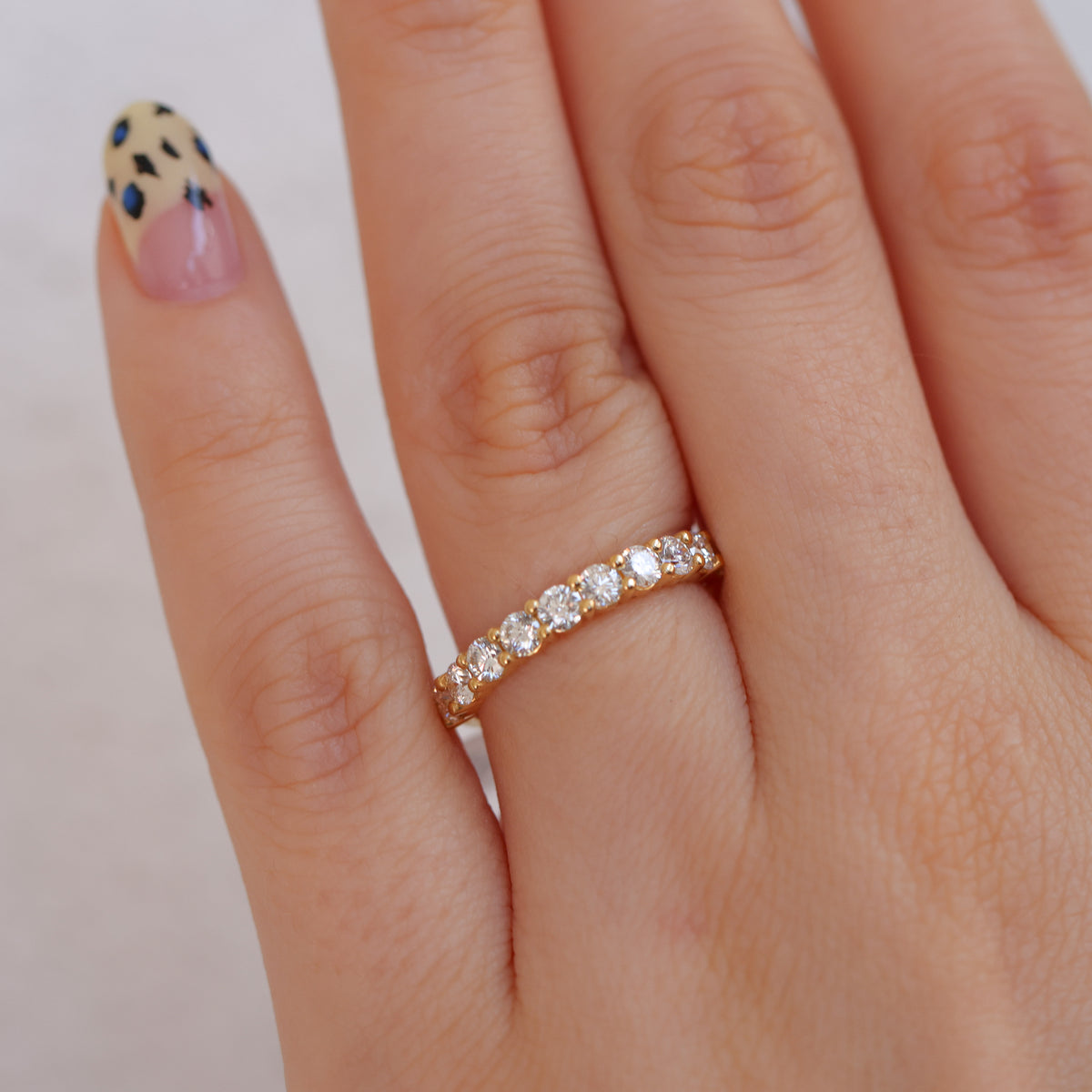 HALF ETERNITY DIAMOND WEDDING BAND