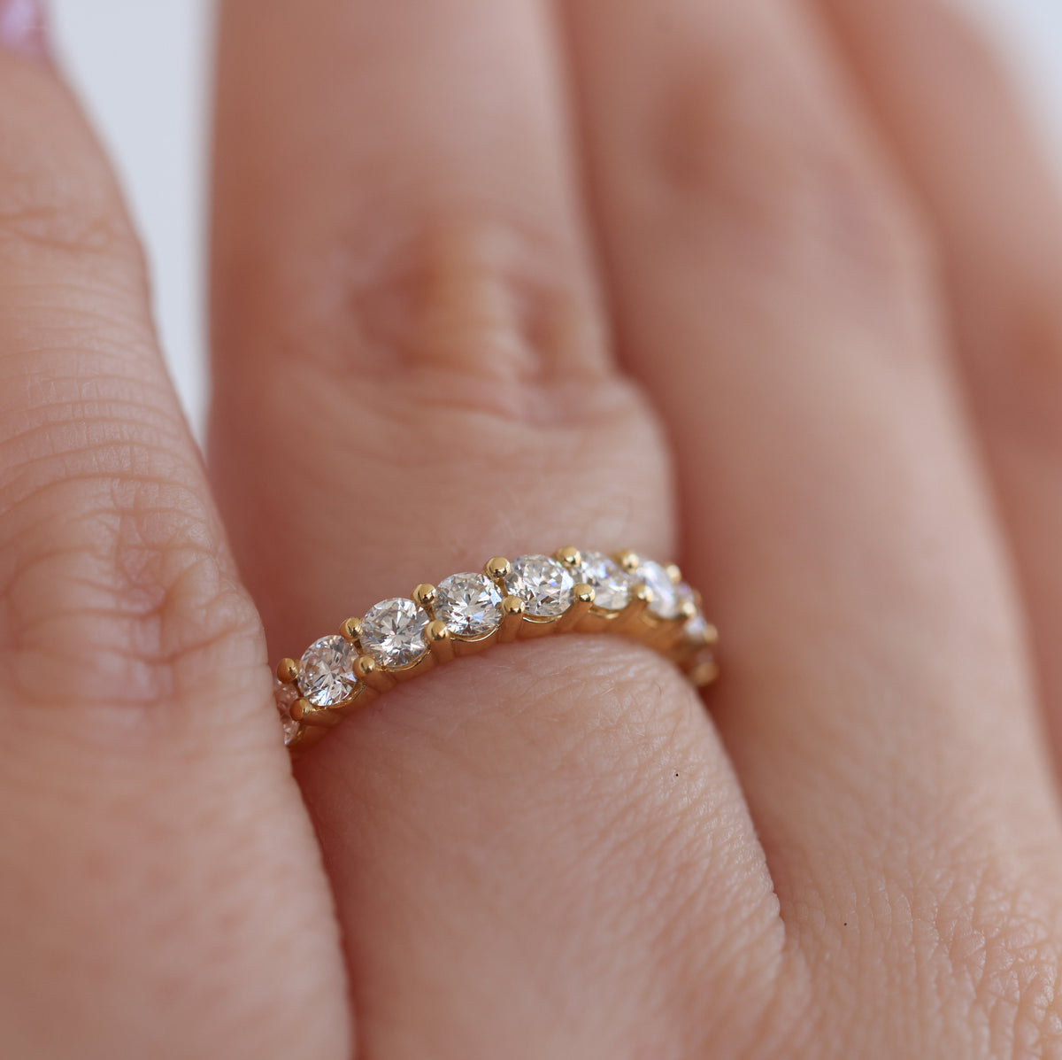 HALF ETERNITY DIAMOND WEDDING BAND