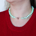 Green Dyed Opal Necklace