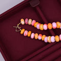 Orange Dyed Opal Necklace