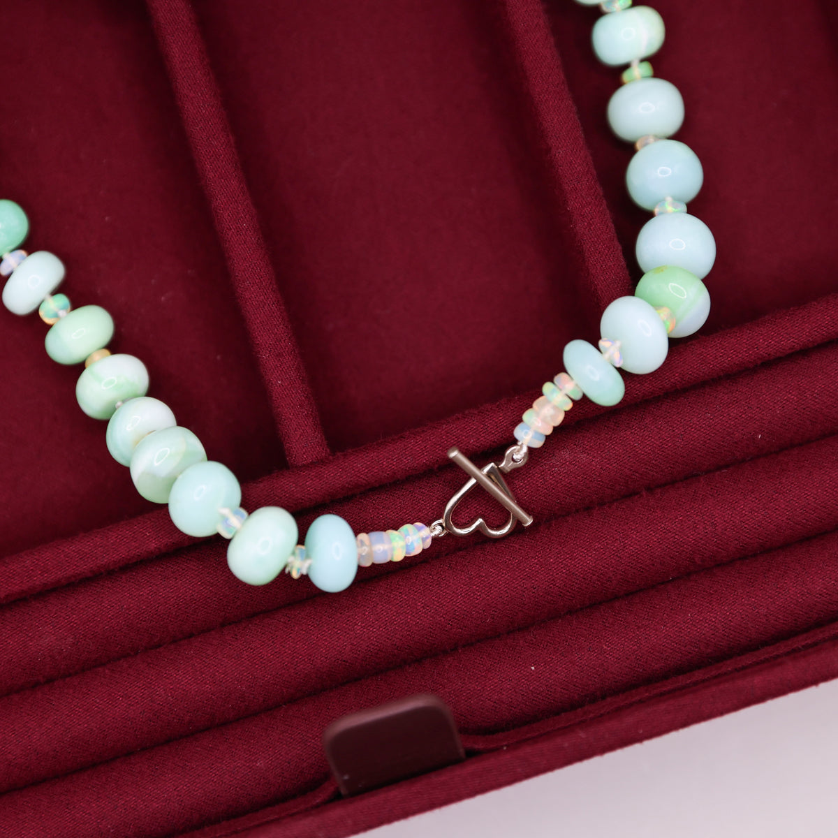 Green Dyed Opal Necklace
