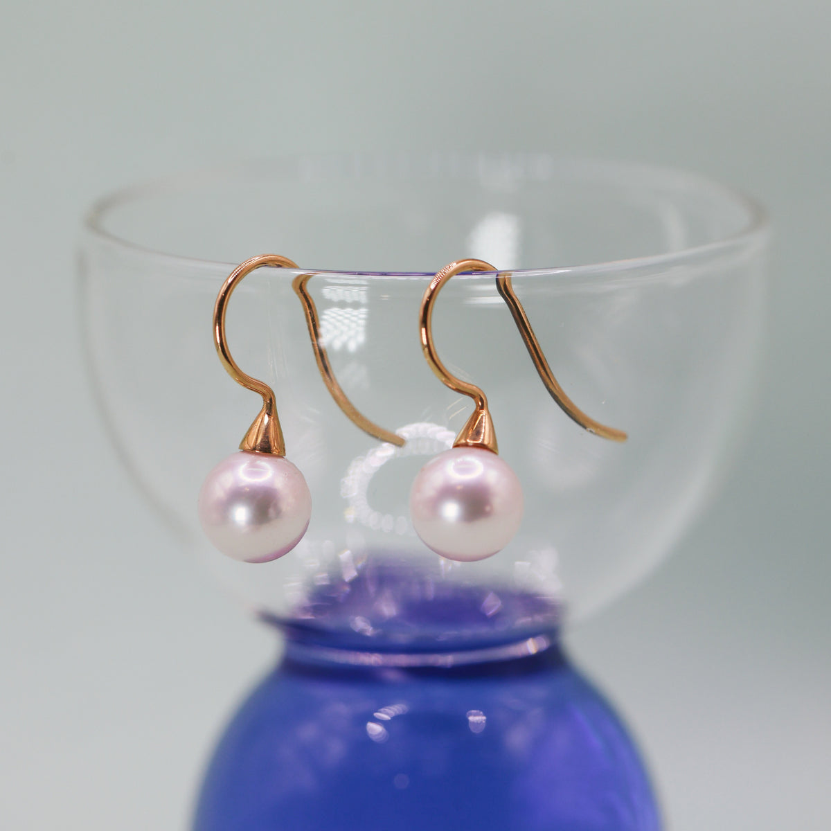 JAPANESE AKOYA PEARL HOOK EARRINGS