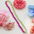 PINK & GREEN QUATZ NECKLACE