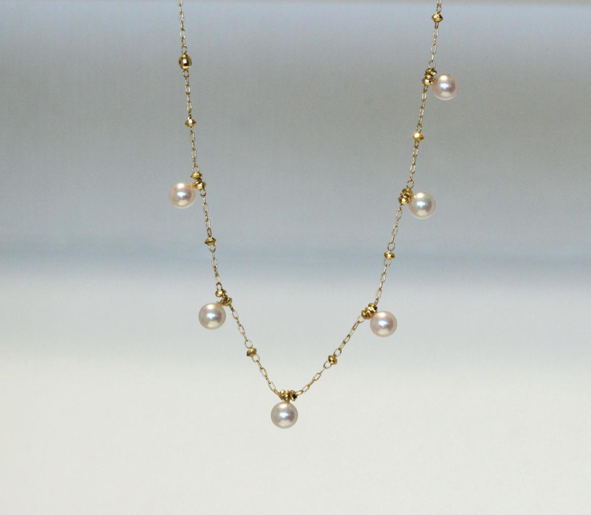 18CT YELLOW GOLD & AKOYA PEARL BRACELET