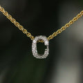 18ct White Gold Diamond "C" Initial Pendant