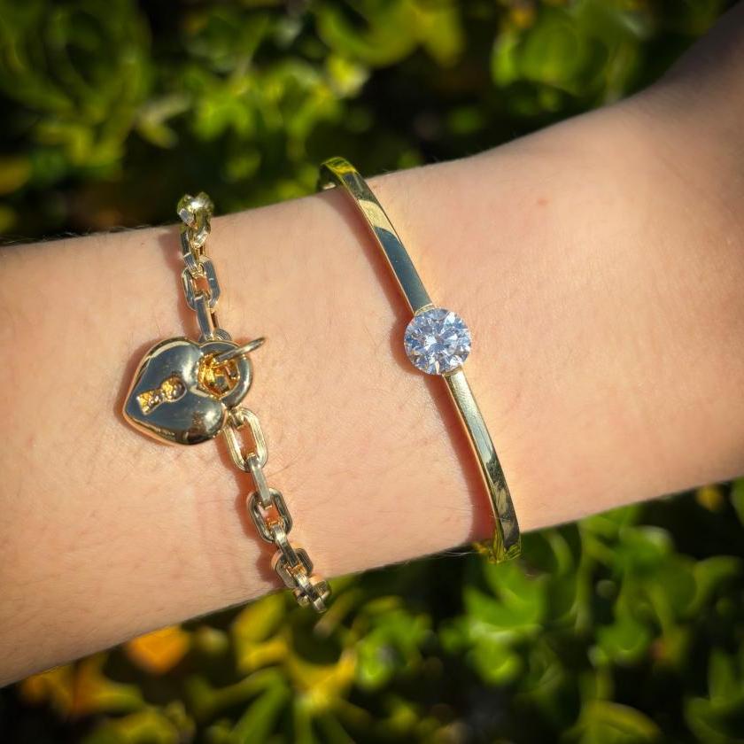Custom Diamond Hinged Bangle
