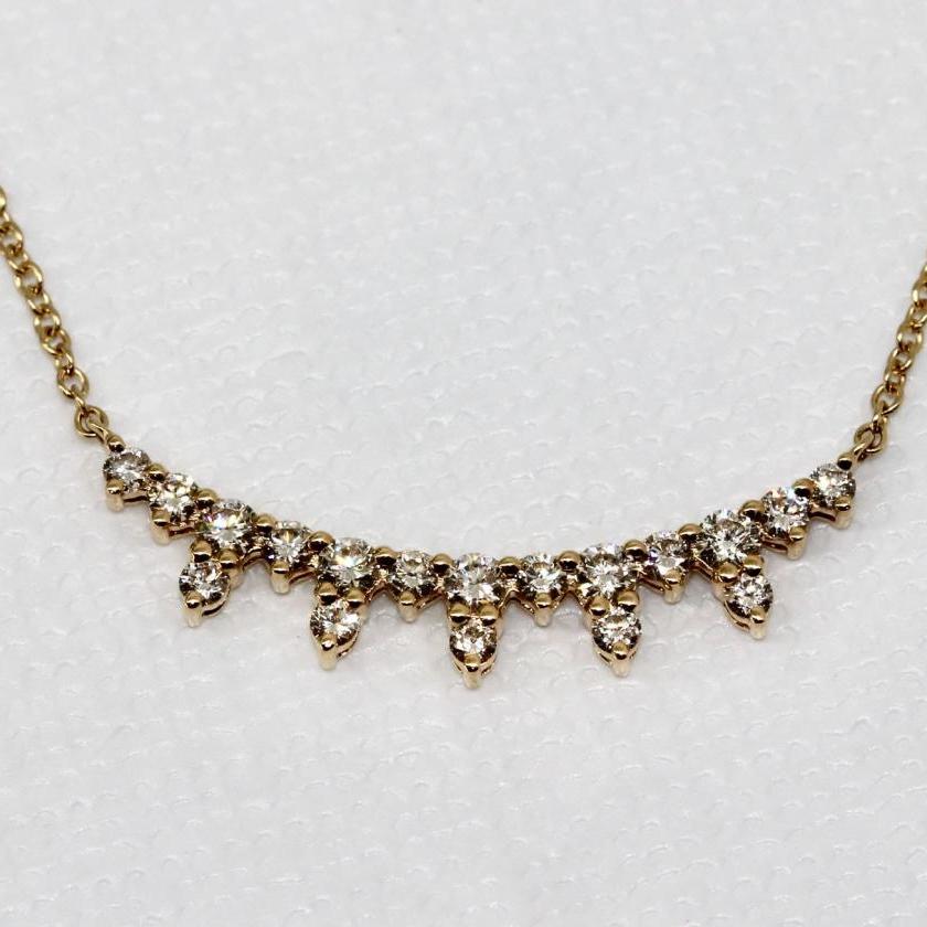 14ct Yellow Gold Diamond Necklet [6-129] - $0 : Birkbecks Jewellers ...