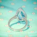 THE AQUAMARINE PEAR RING