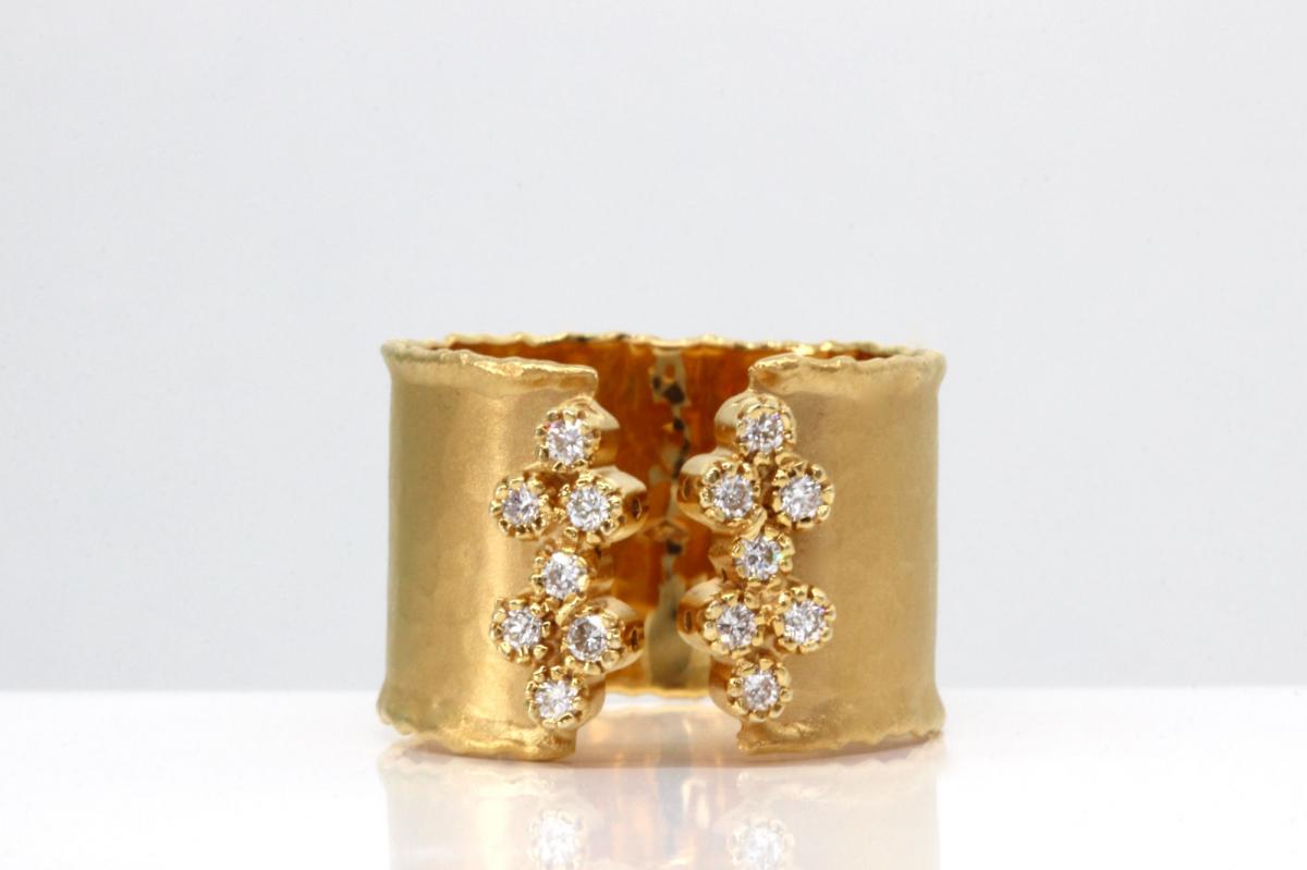 The Gold & Diamond Cuff Ring [1-266] - $0 : Birkbecks Jewellers ...