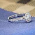 The Diamond Halo Engagement Ring - Oval