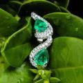 The PERFECT EMERALD STUDS