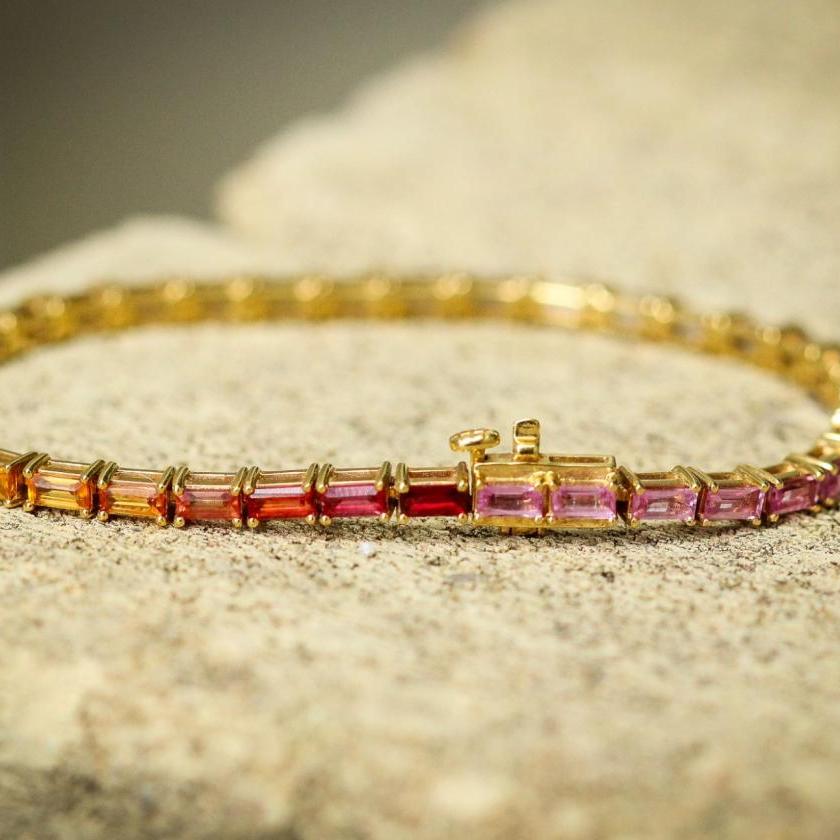 The Rainbow Sapphire Bracelet