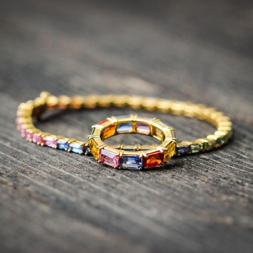 The Rainbow Sapphire Bracelet