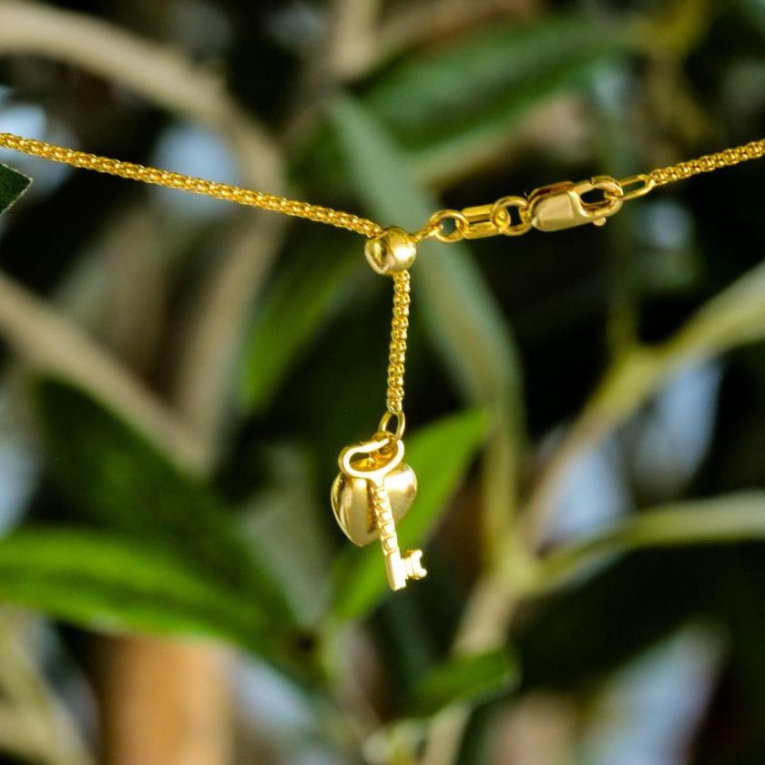 The Yellow Gold Wheat Chain