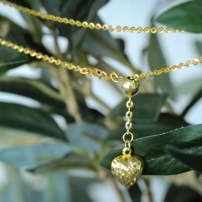 The Yellow Gold Hammered Trace Chain - Extra Large