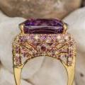 The Amethyst & Diamond Cocktail Ring