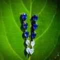 The Fancy Ceylon Sapphire & Diamond Drop Earrings