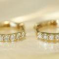 18ct Yellow Gold Baby Diamond Huggies