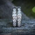 Timeless Elegance: 18ct White Gold Diamond Earrings