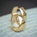 9ct Yellow Gold Wide Huggies