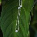 18ct White Gold Fine Belcher Chain with Diamonds