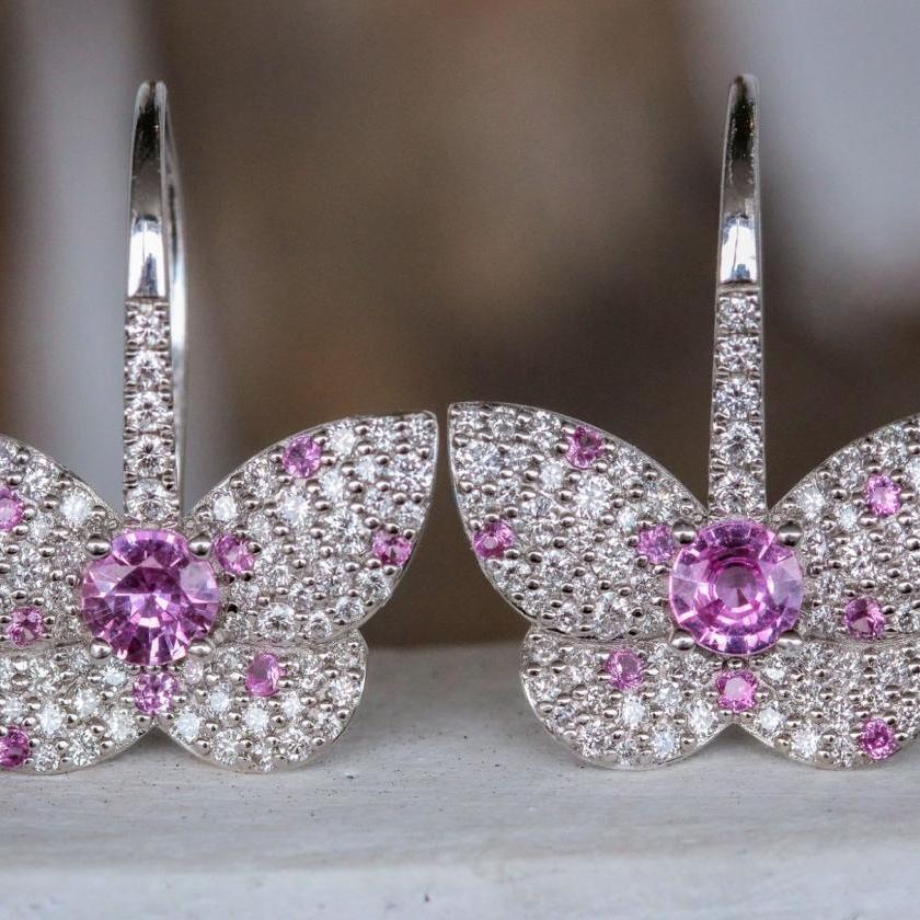 The Pave Butterfly Earrings