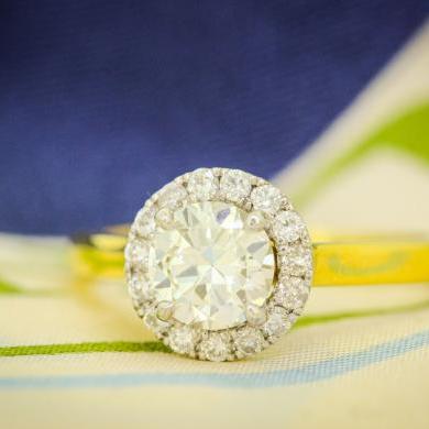 The Birkbecks Halo Engagement Ring